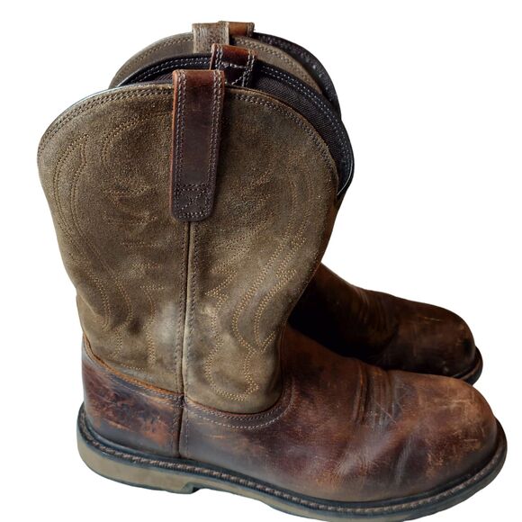 Ariat Other - Men's Ariat Steel Toe Groundbreaker Work Boots. Size 12 Regular Width
